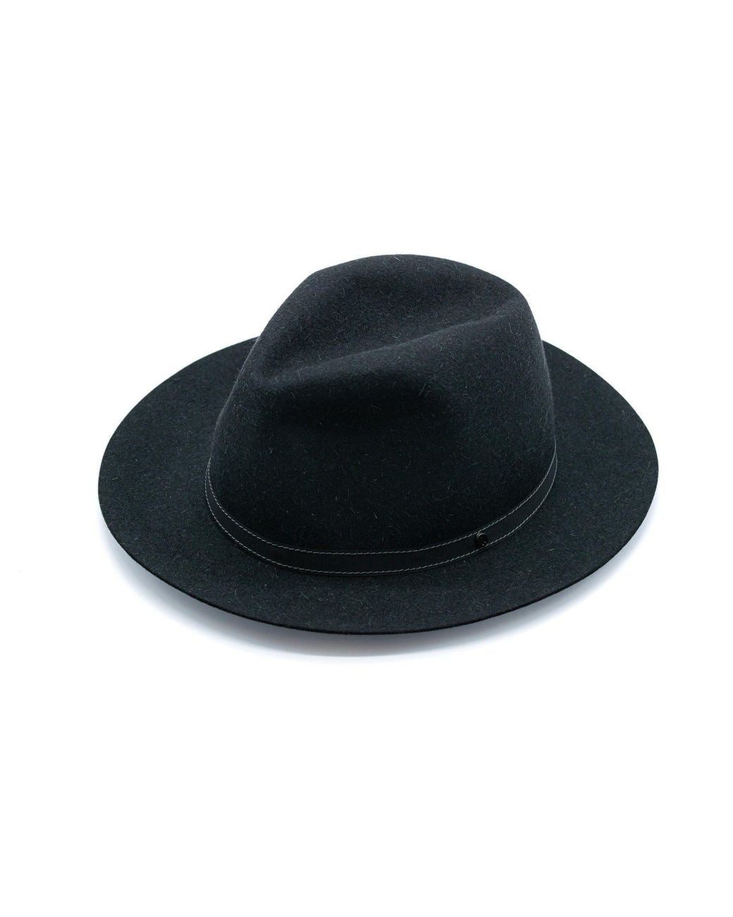 DORIA 1905 Blue Dark Melange Lapin Felt Rolling Hat for men