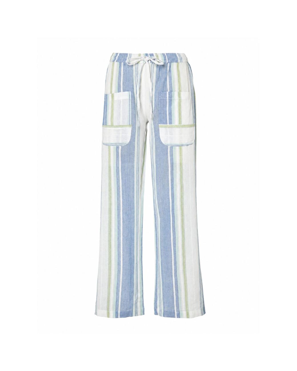 Par & Escala Blue Adrie Pants Stripes