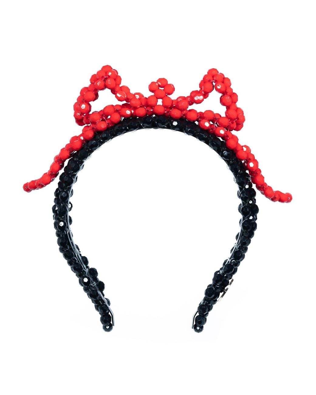 Tillie Beads Red Bow Band Beaded Headband