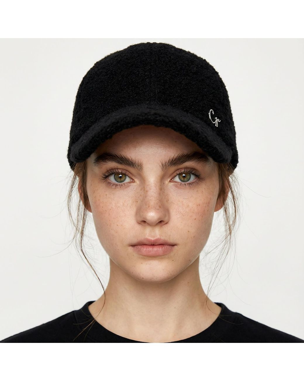 Chanel Joan Elkayam Black Boucle Textured C J E Cap