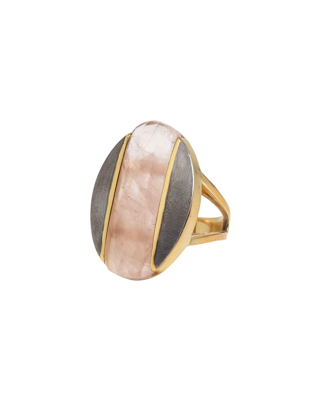 Ogé Jewelry White Athena – Sculpted Vermeil Statement Ring