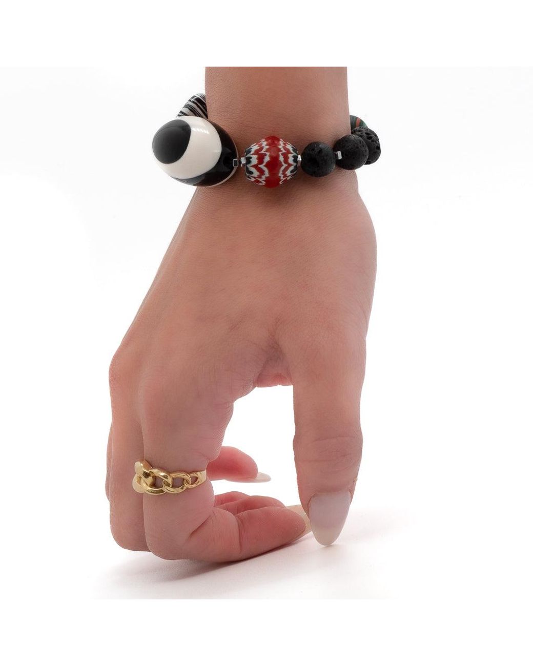 Ebru Jewelry Black Third Eye Bracelet