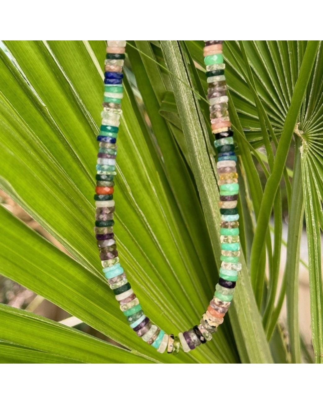 Lexi Jewelry Metallic Aurora Heishi Necklace