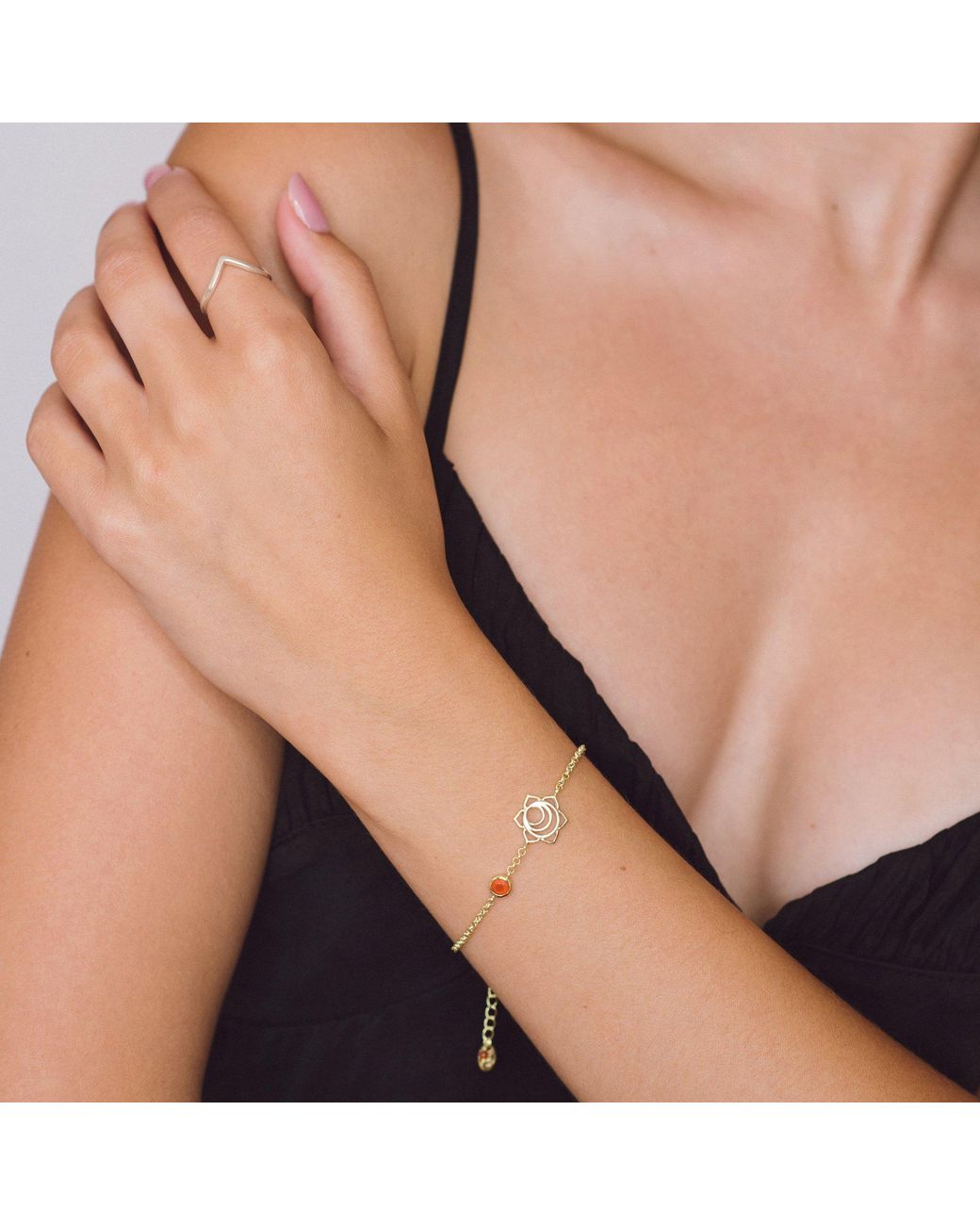 Charlotte's Web Jewellery Metallic Sacral Chakra Vermeil Bracelet