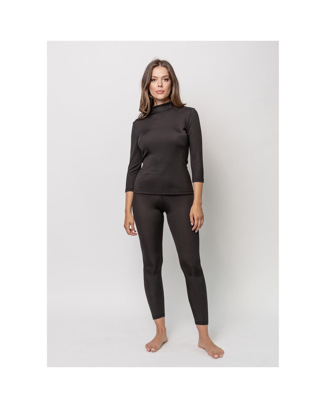 Oh!Zuza Blue Rib Rollneck Top