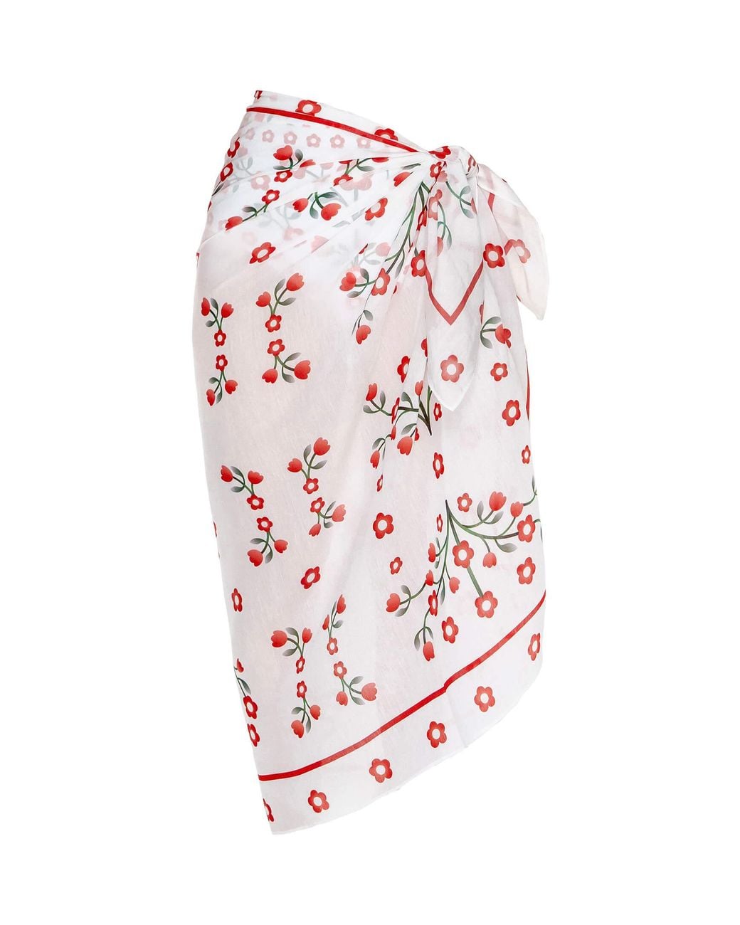 Jessie Zhao New York White Beach Sarong Wrap