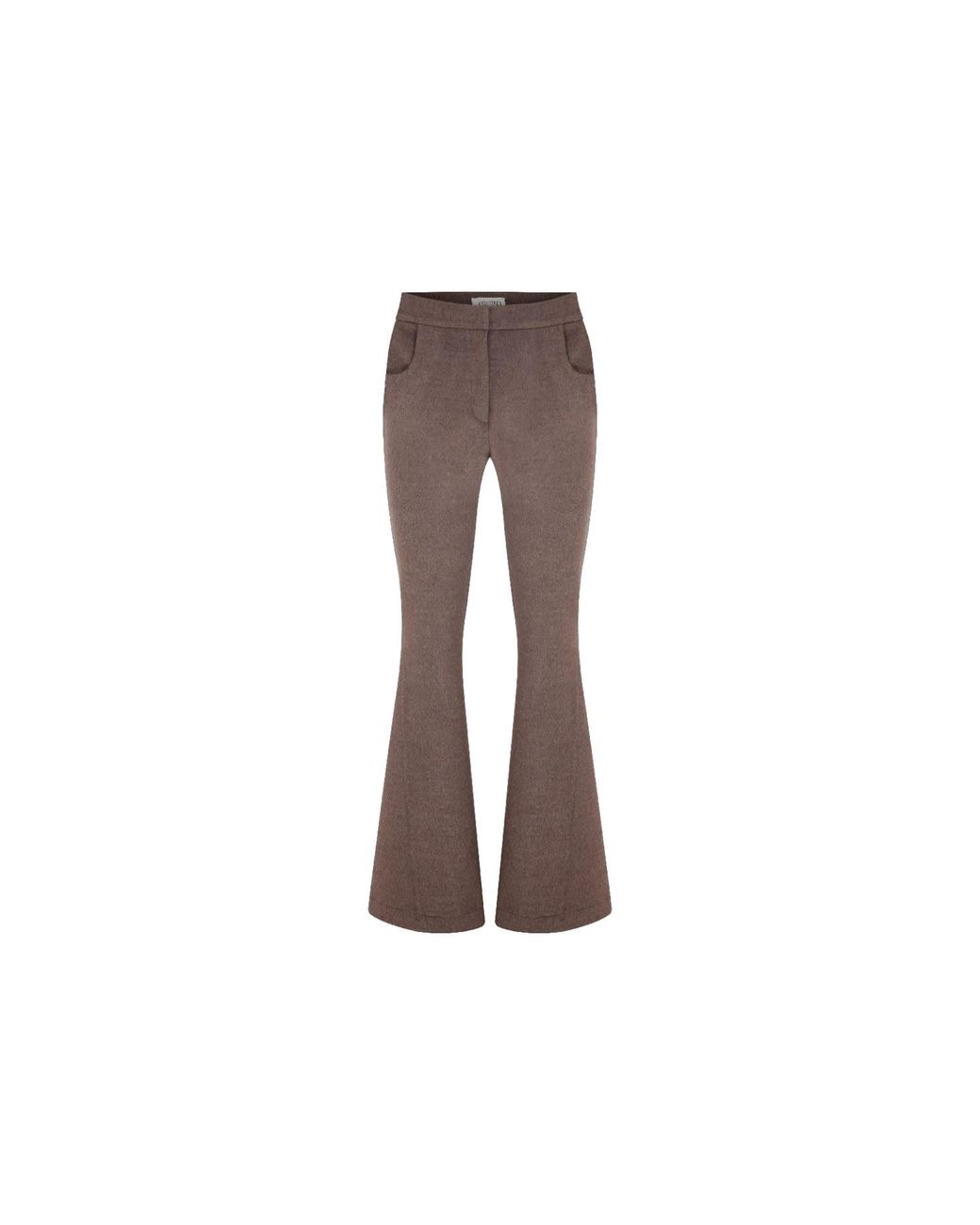 NAZLI CEREN Brown Avrell Cashmere Trousers