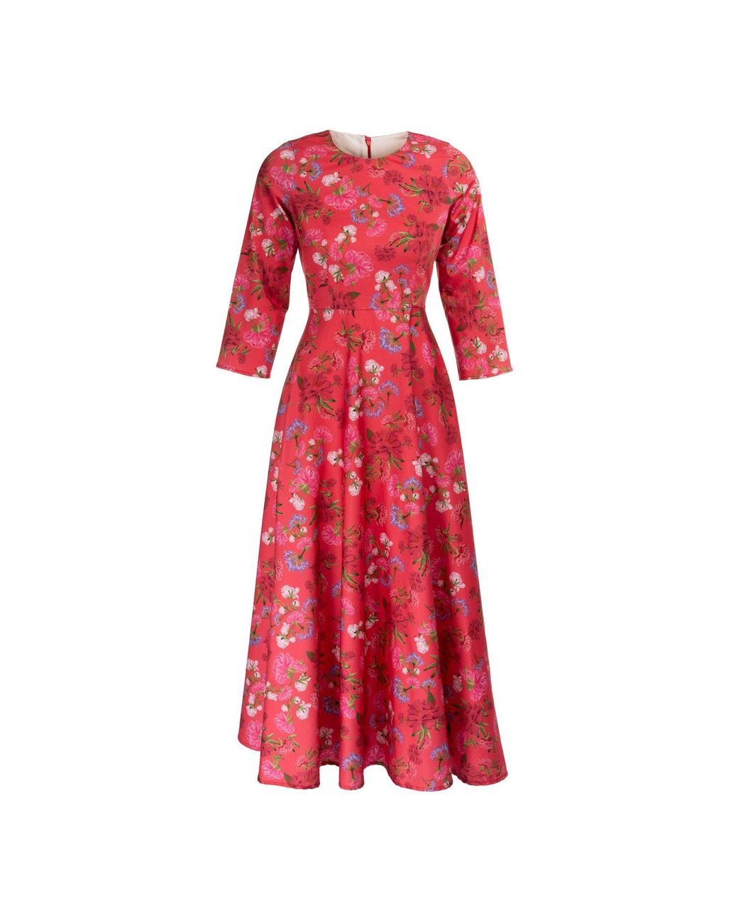 Sofia Tsereteli Red Floral Garnet Gown