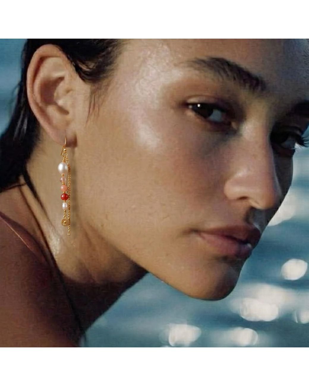 With Love Darling Metallic Innovation Pearl Earring