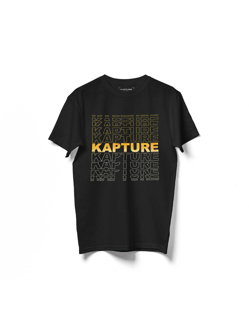Kapture Black Light Printed Tee for men