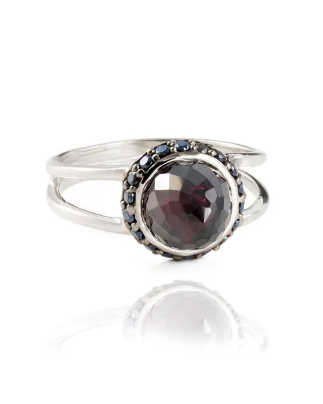 The Jewellery Store London Metallic Istanbul Vibe Garnet And Spinel Ring