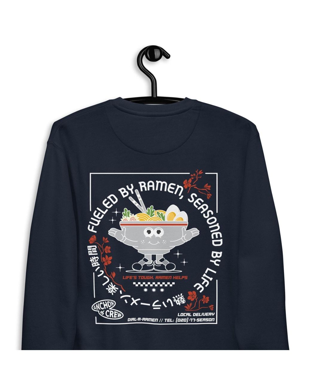 Anchor and Crew Blue Ramen House Dial-A-Local Organic Cotton Sweatshirt for men