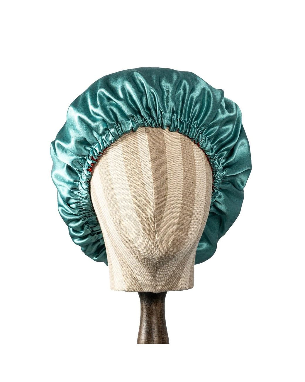 Soft Strokes Silk Green Pure Mulberry Silk Double Layer Bonnet The Venetians