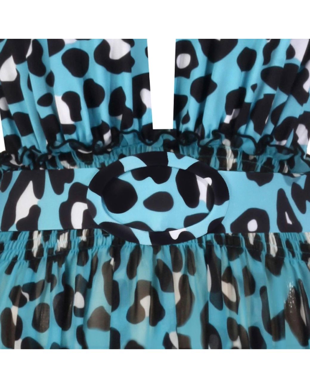 Nur Karaata Blue Saponaria Leo Beach Dress