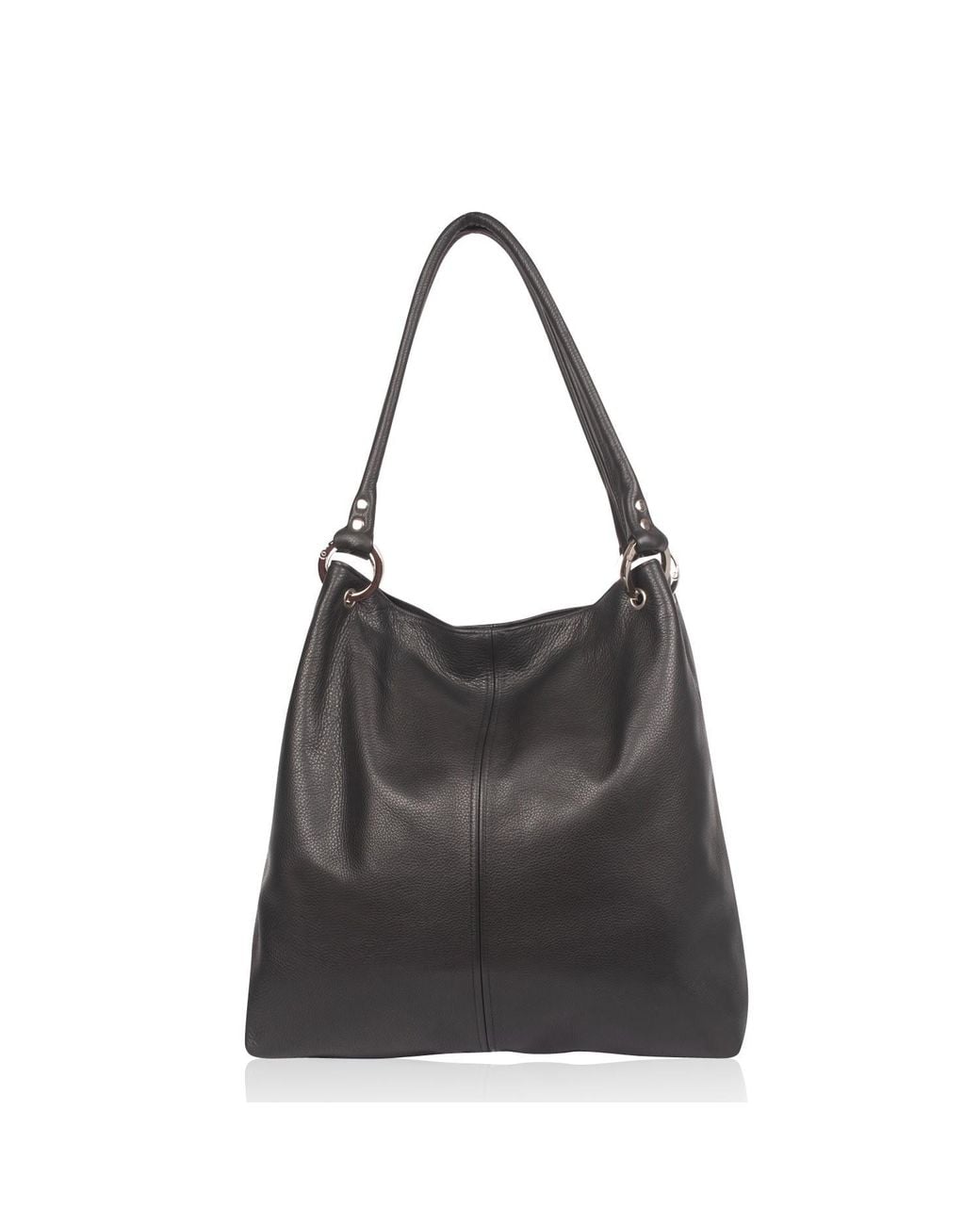 Owen Barry Black Leather Shoulder Bag Dudley
