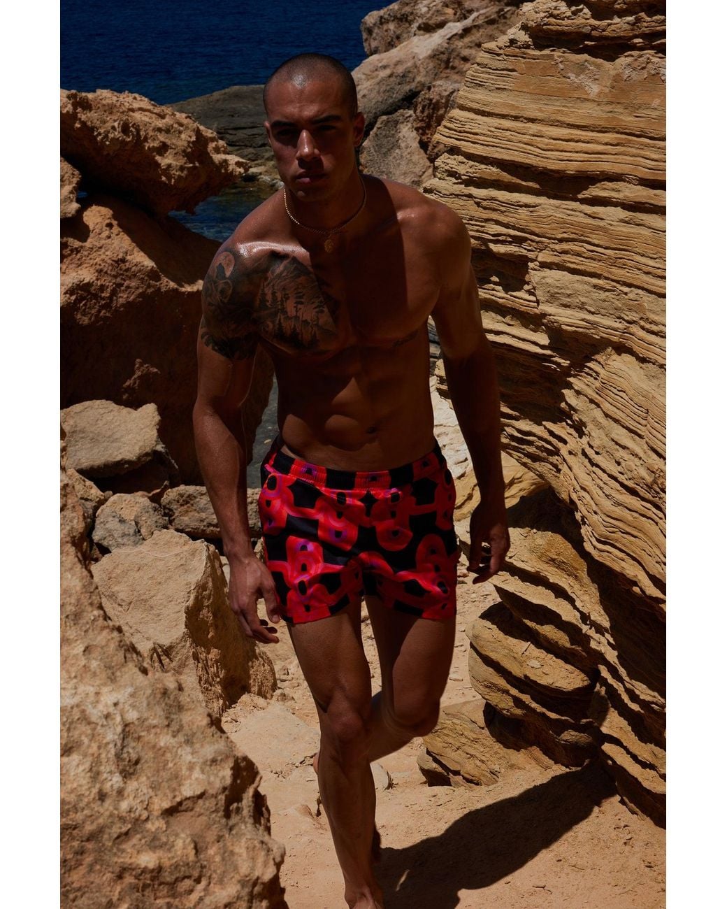 Julia Clancey Red South Bay Boardie Olympia for men
