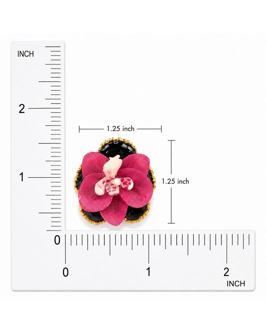The Pink Reef Metallic Kleo Orchid Stud