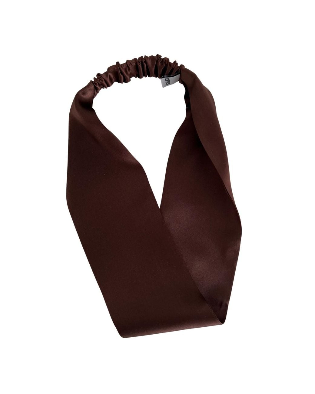 Sylk Brown Silk Wide Headband