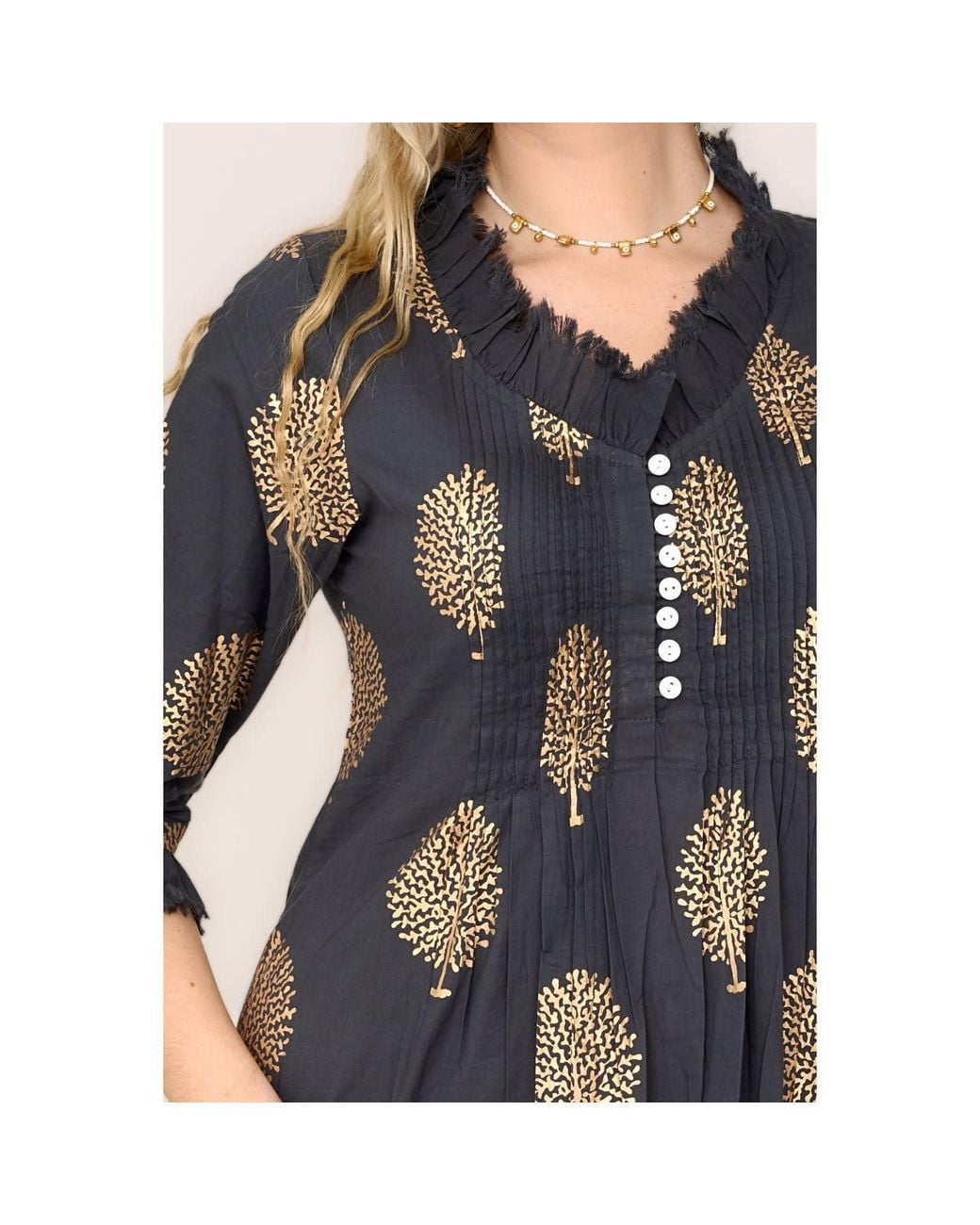 At Last Black Cotton Annabel Maxi Dress