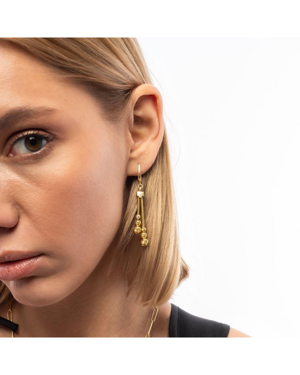 Spero London Metallic Dorissa Sterling Drop Earring