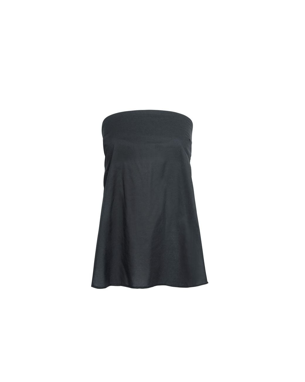 Audrey Vallens Black Voile Band Top