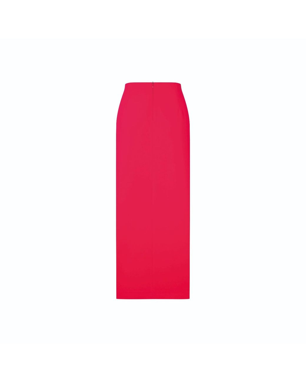NAZLI CEREN Red Lea Crepe Midi Skirt