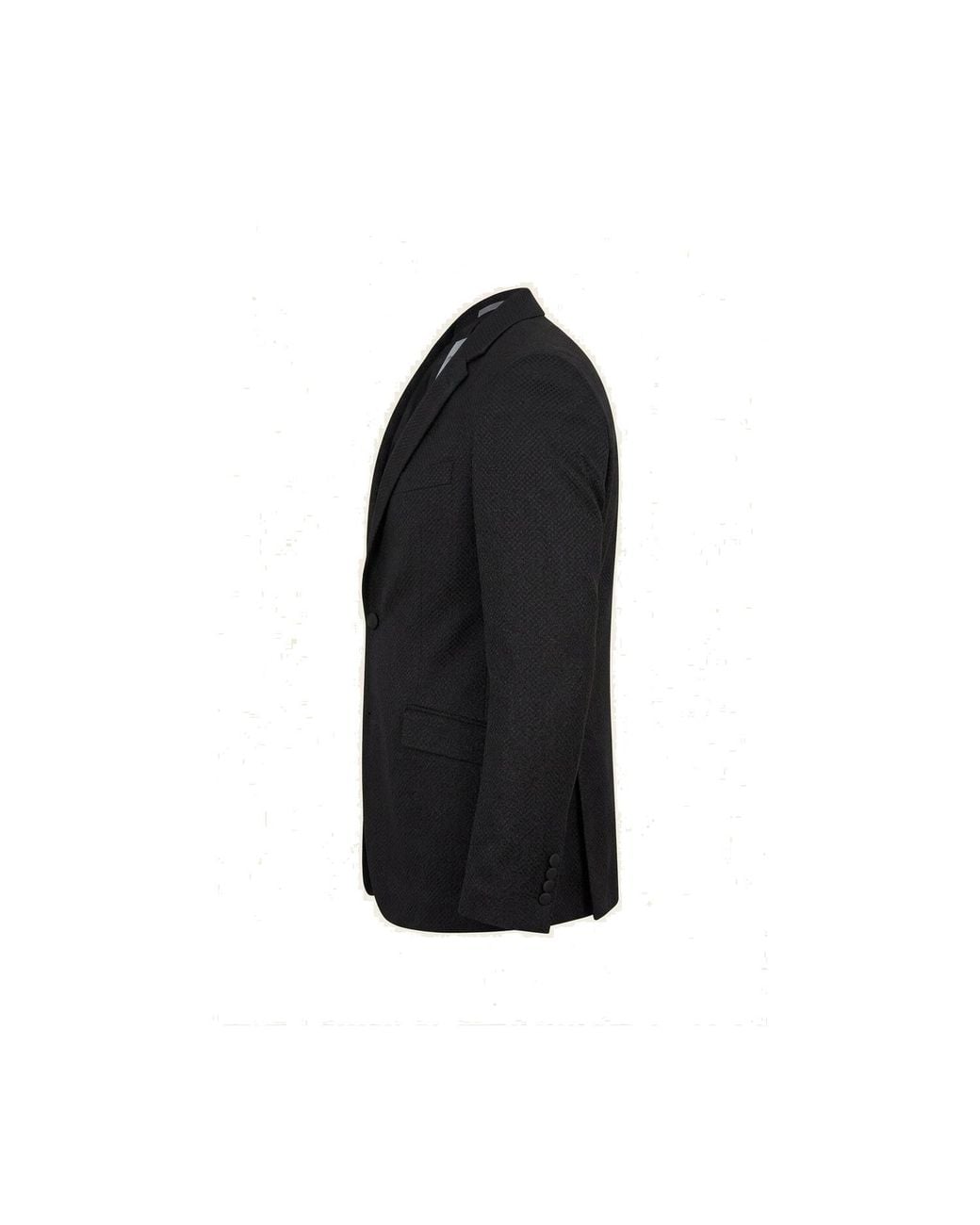 Ron Tomson Black Classic Notch Lapel Dinner Jacket for men