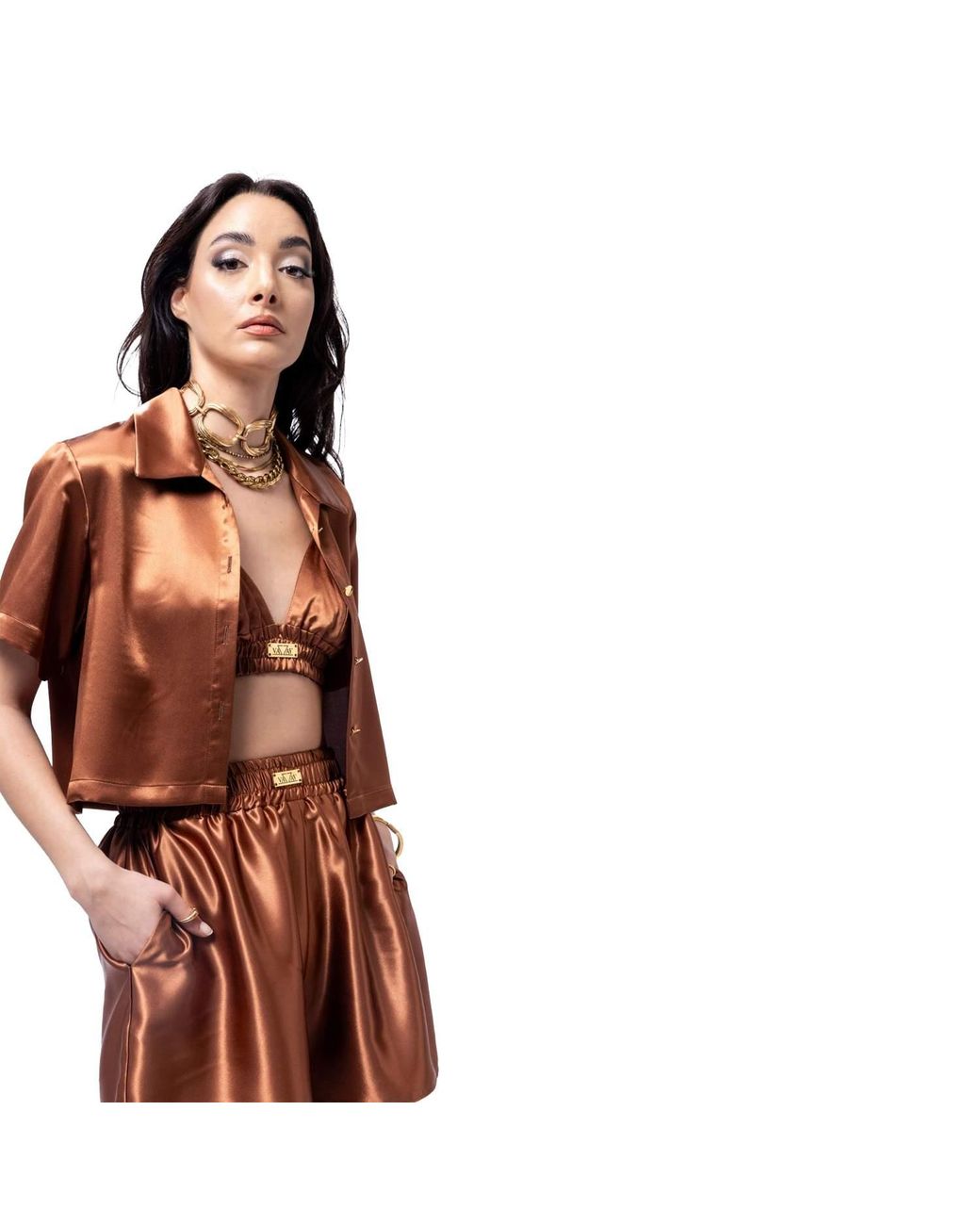 Vazaf Brown Full Moon Shirt
