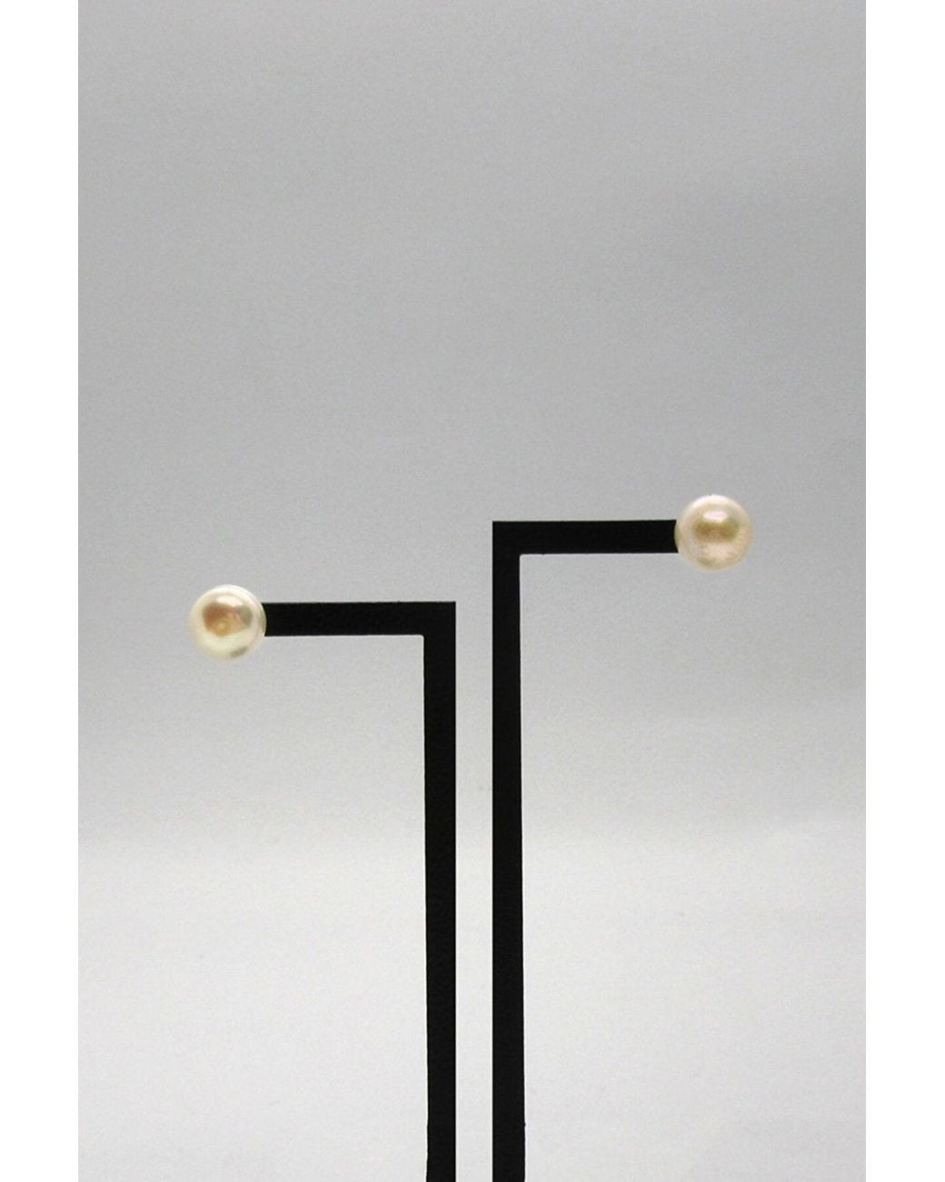 Spero London Multicolor Sterling Silver Natural Freshwater Pearl Stud Earring