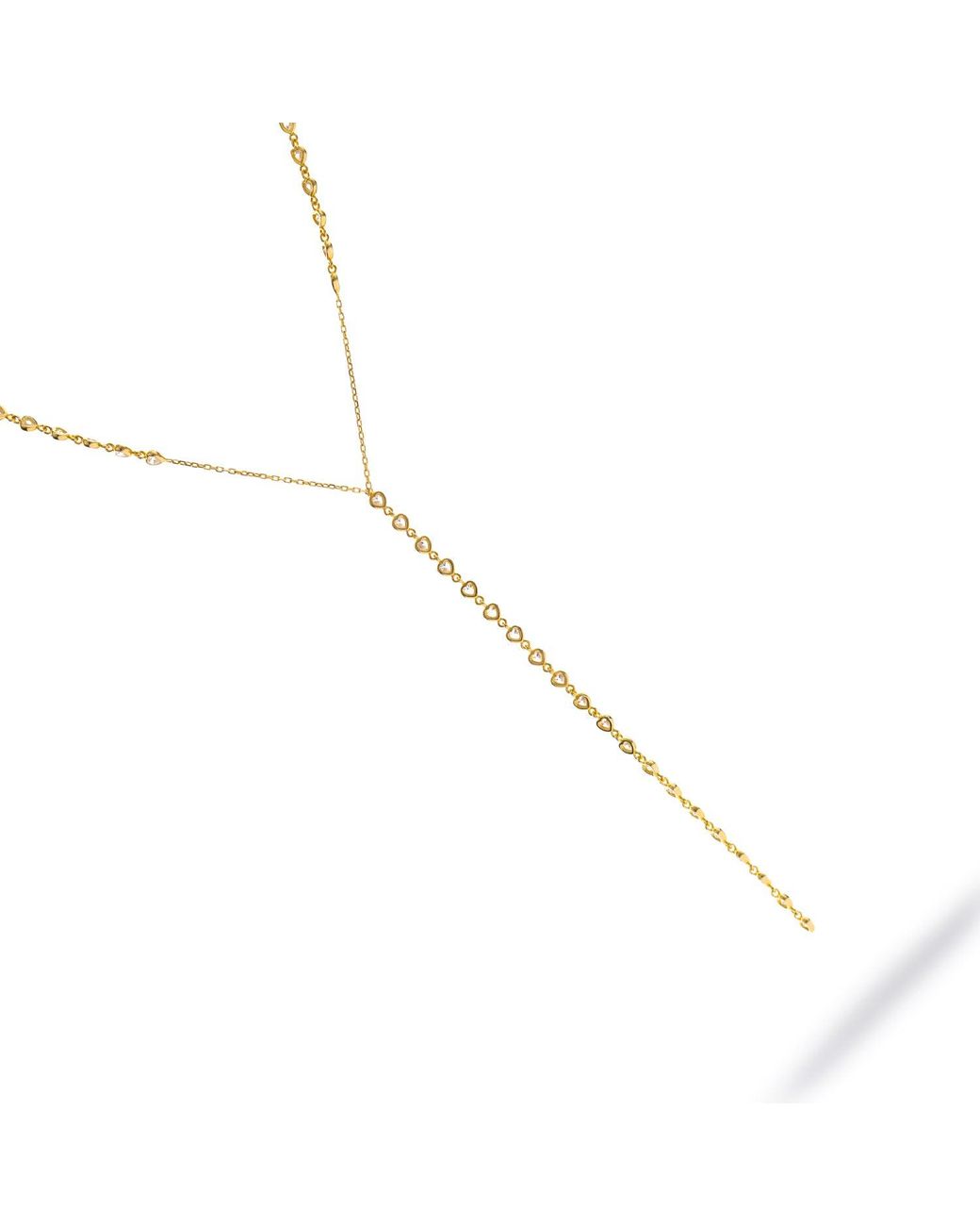 Ebru Jewelry Metallic Starlight Elegance Diamond Y Necklace