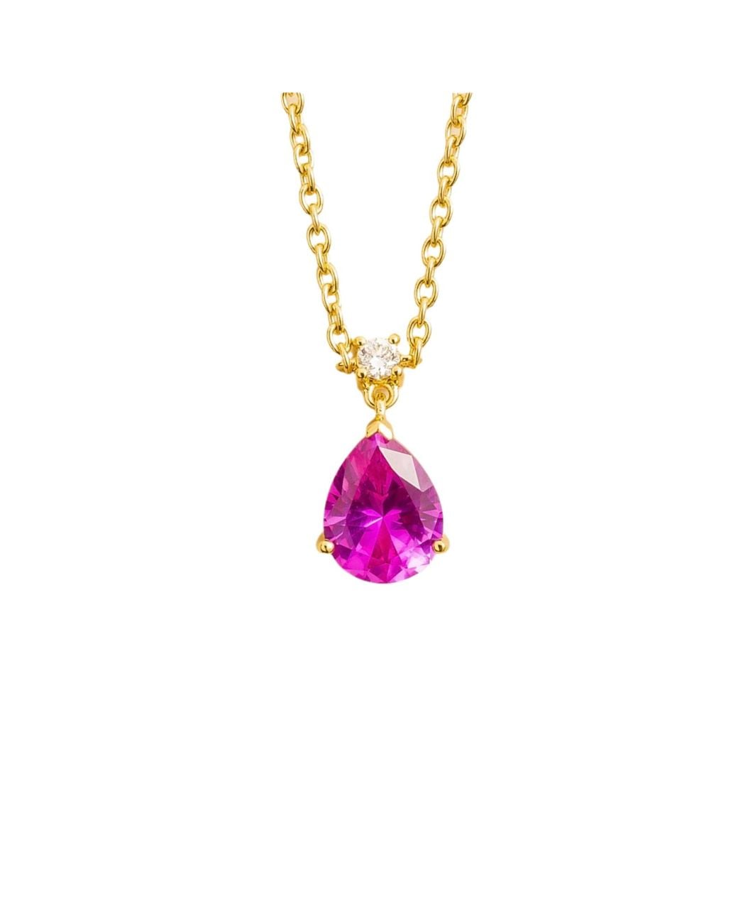 Juvetti Pink Pisa Medium Pendant Necklace