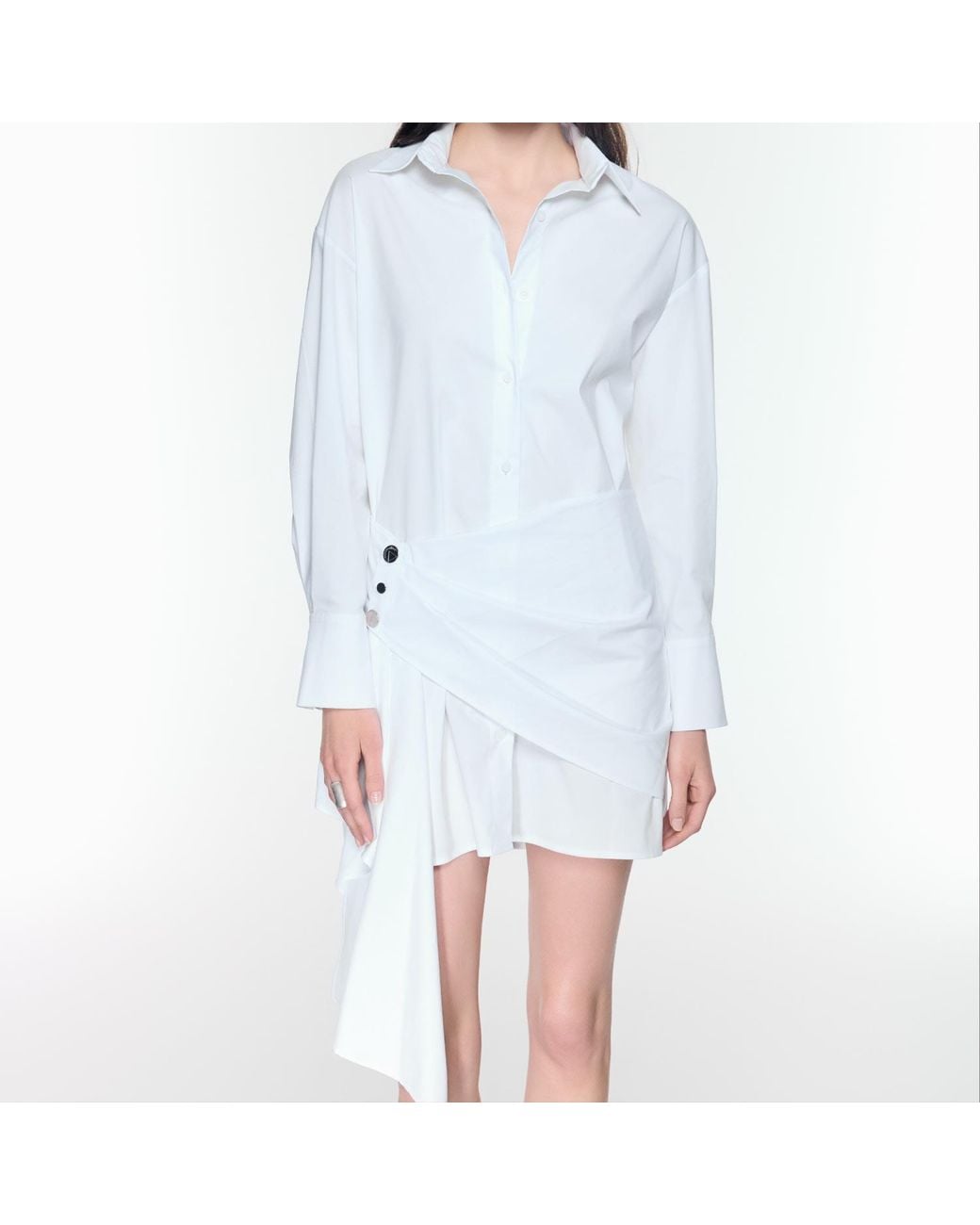 Mirimalist Blue Eddy Shirt Dress