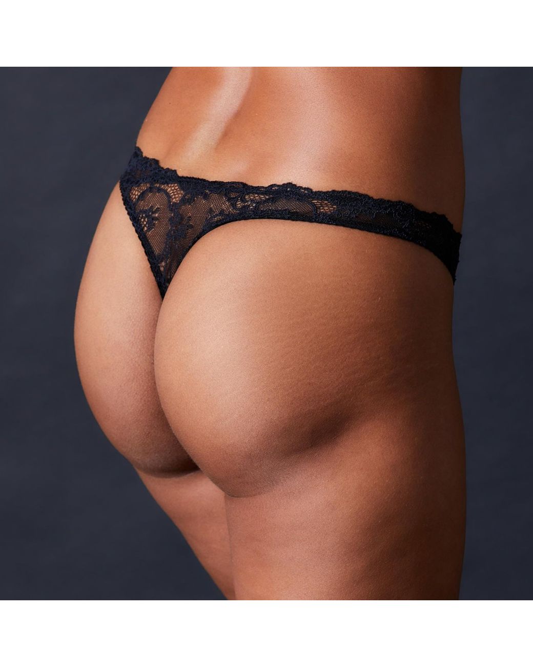 Journelle Gray Mae Thong Noir