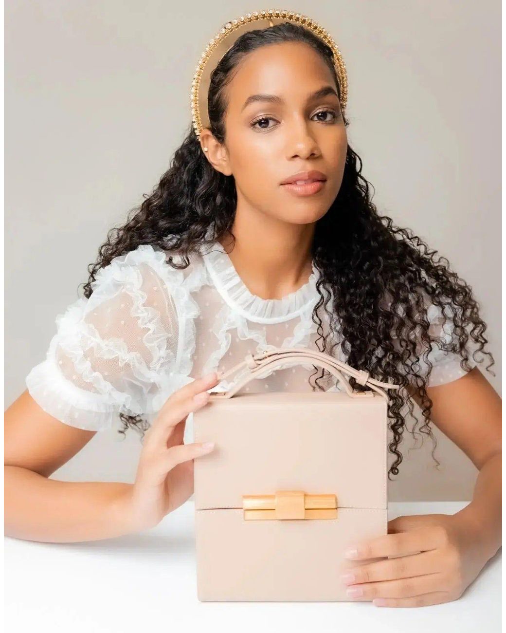 The Bag Icon Natural The Nina Cigar Box Bag