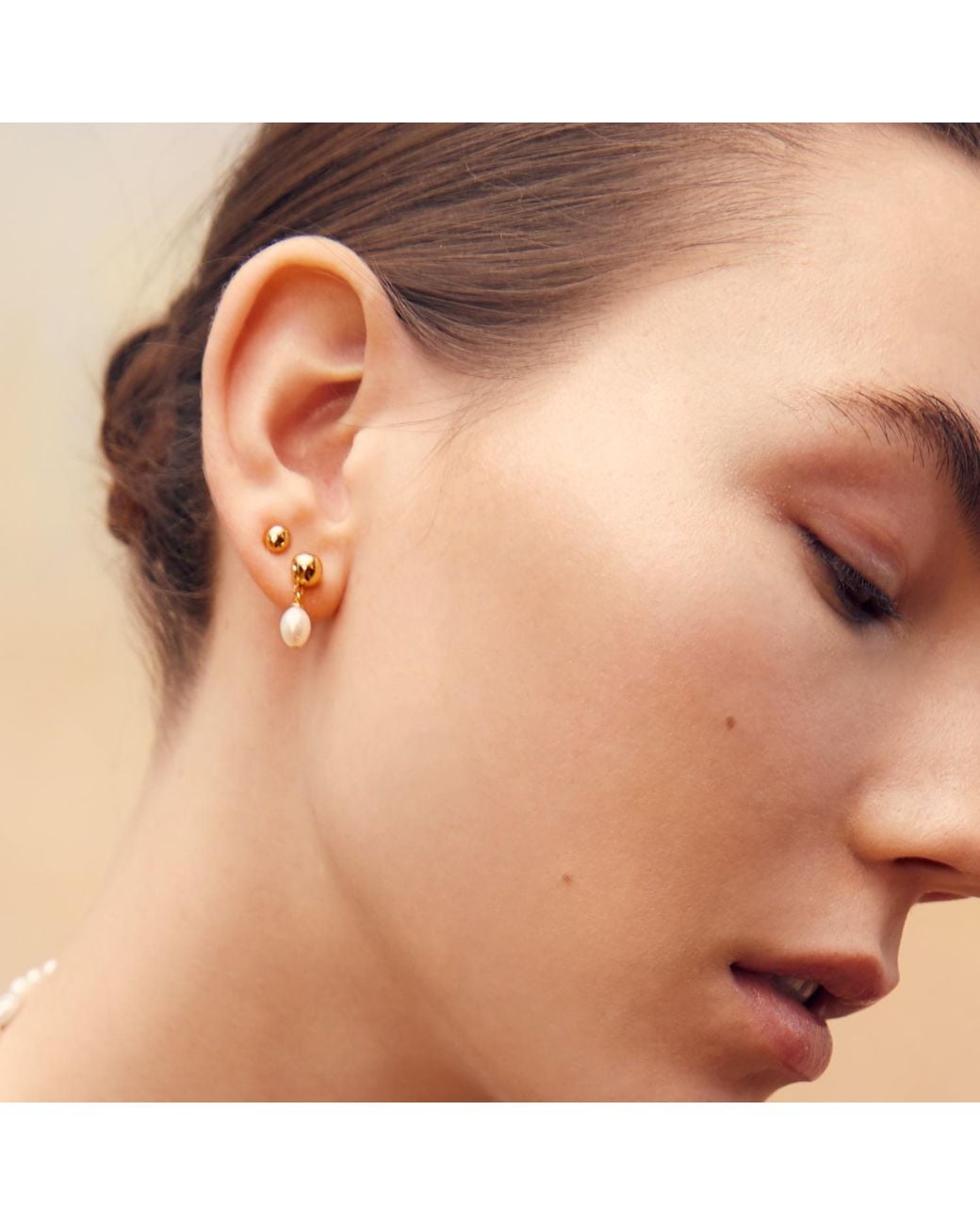 Biko Jewellery Metallic Alouet Pearl Studs