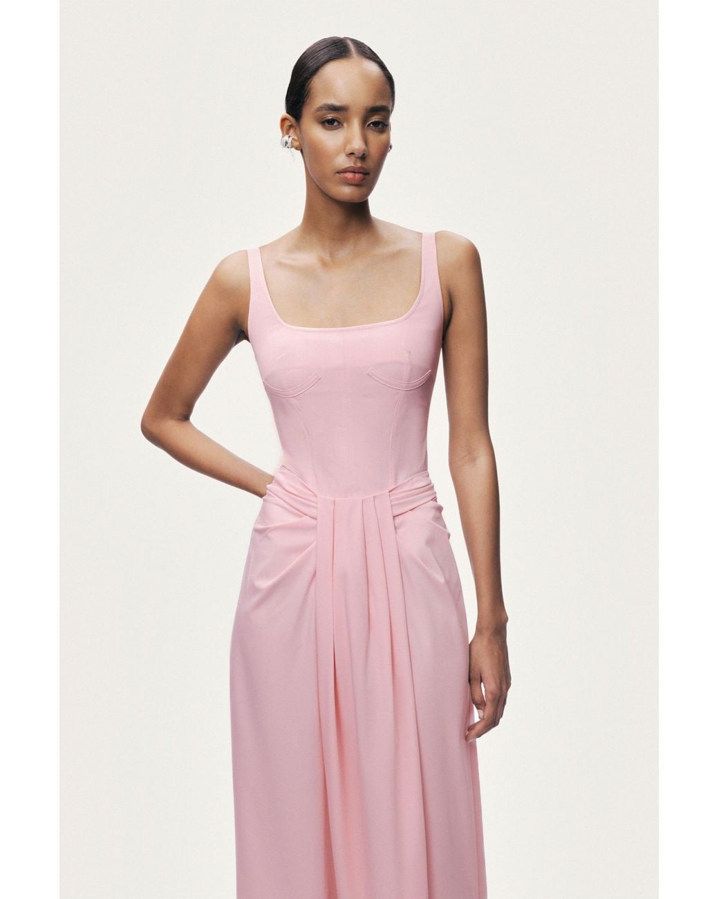 Nocturne Pink Boned Detail Bodysuit