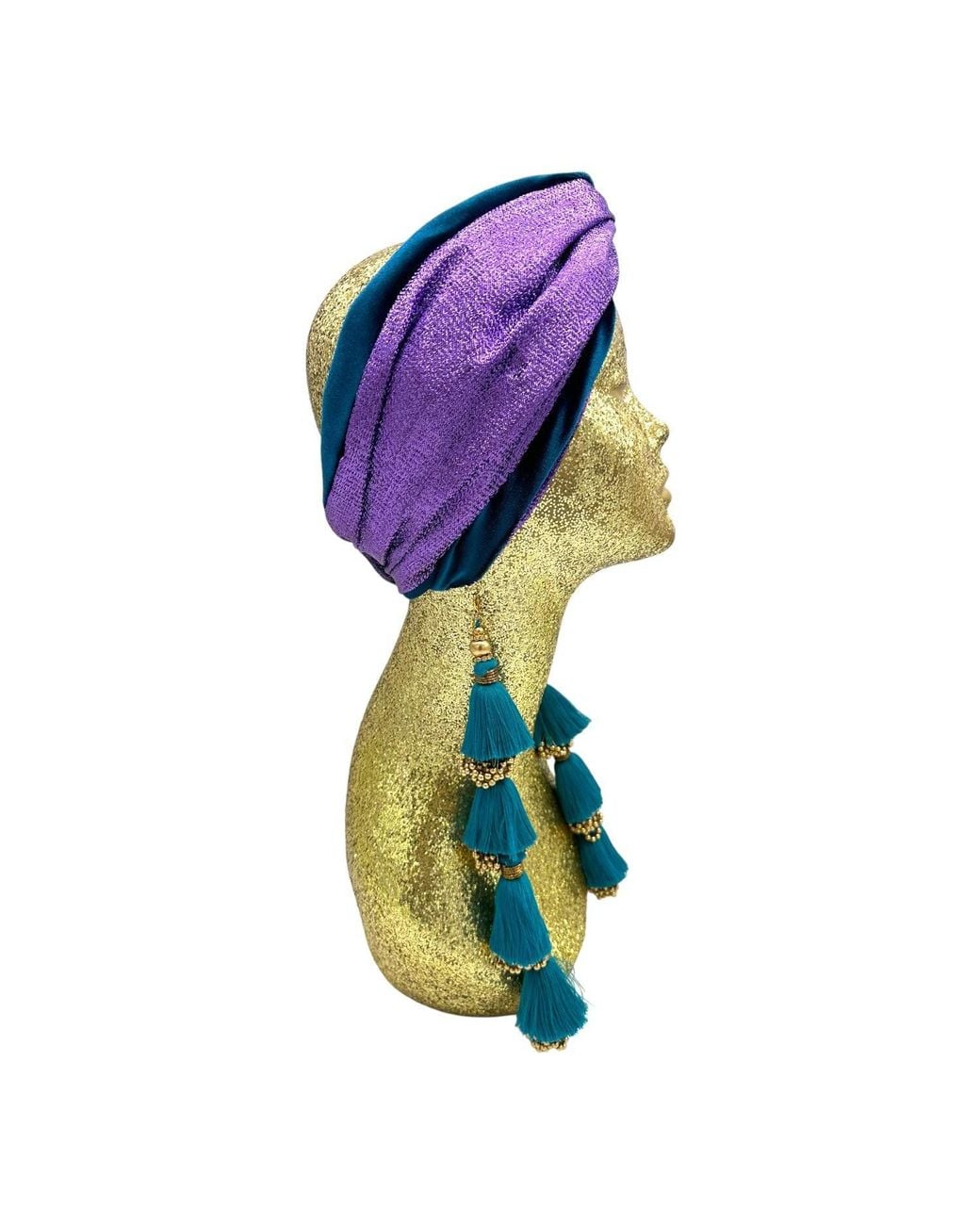 Julia Clancey Blue Snazzy Dorado Turban Twist