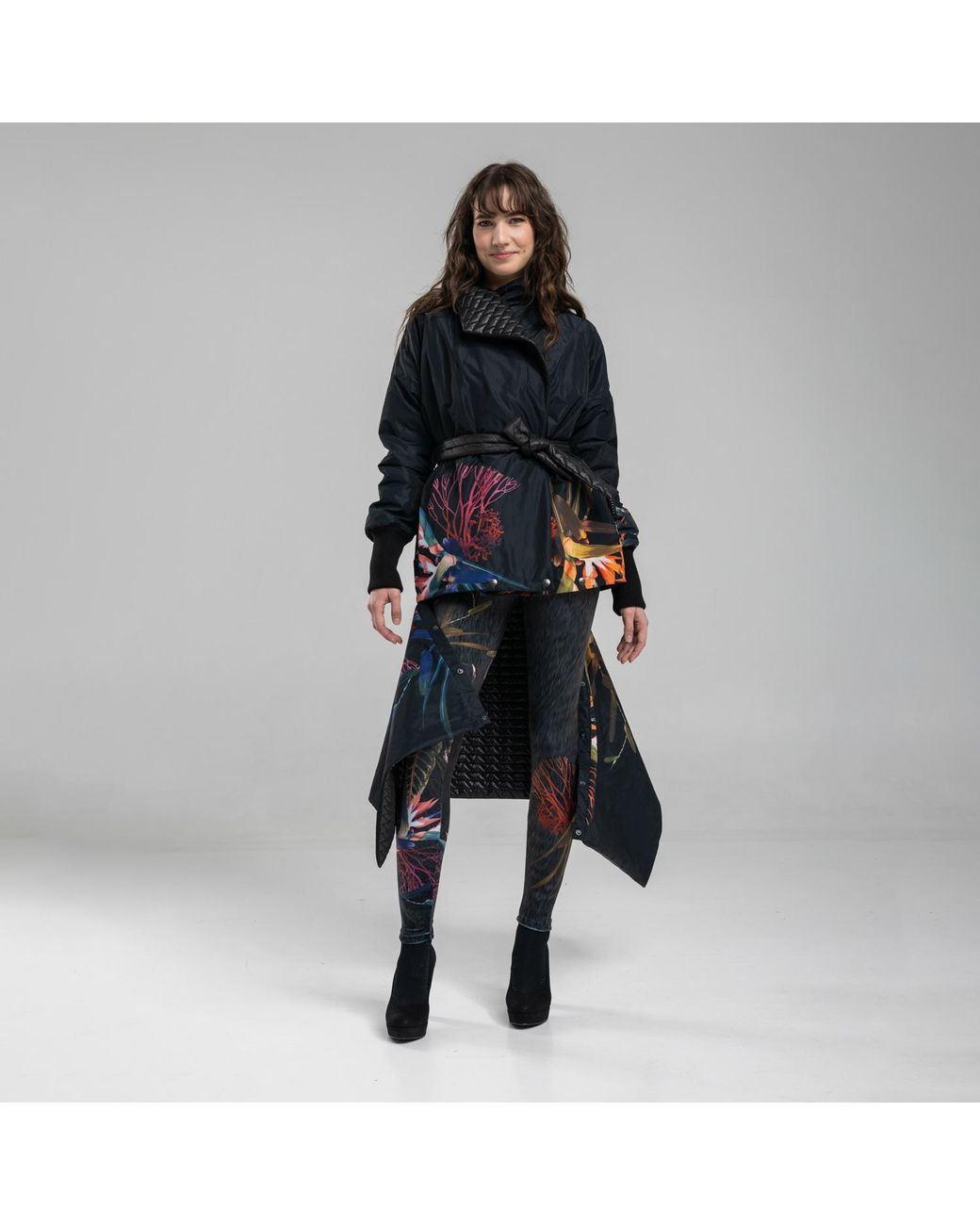 ARTISTA Blue Versatile Reversible Quilted Jacket
