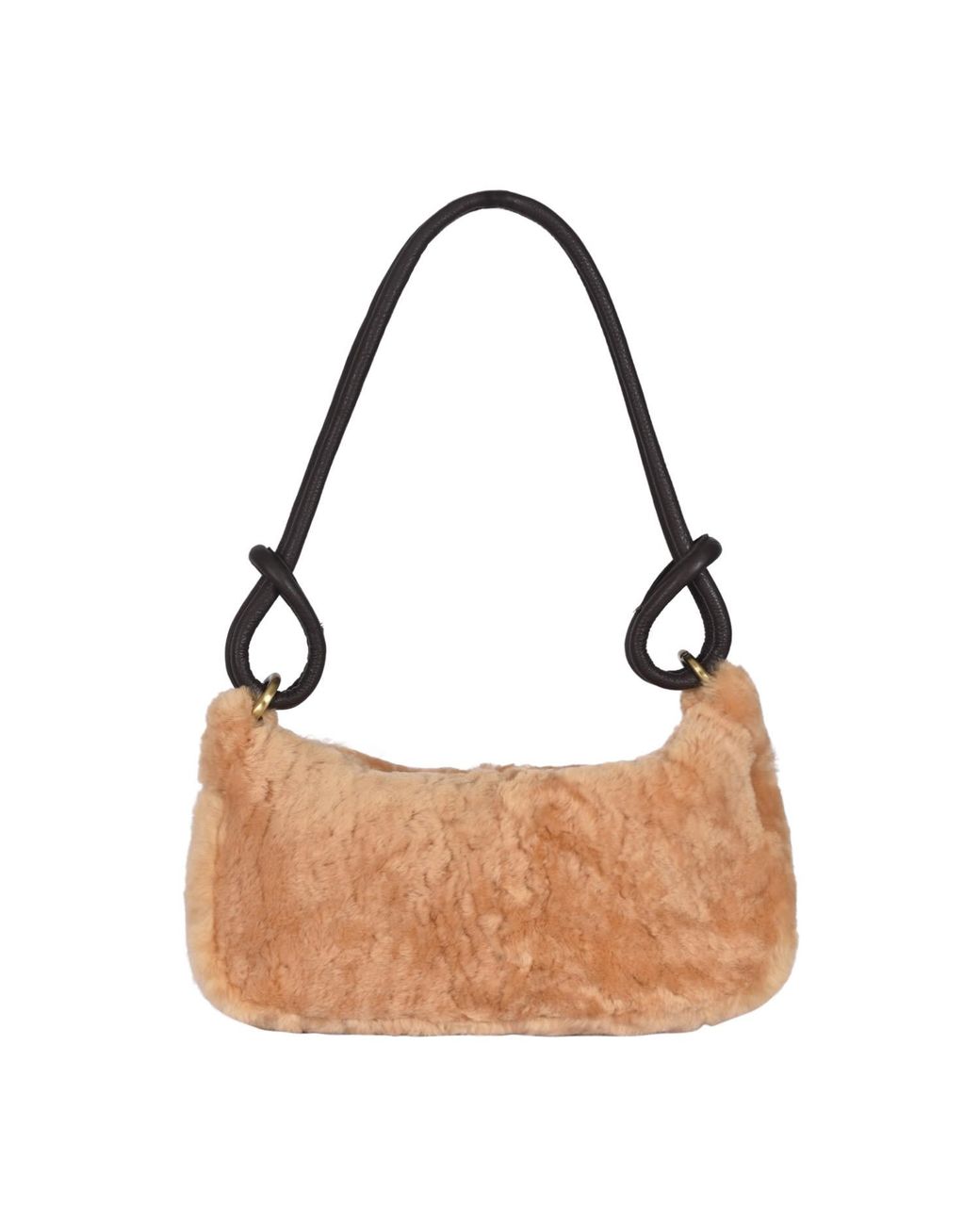 Owen Barry Brown Neutrals Shoulder Bag Devoran Sheepskin Honey Tan