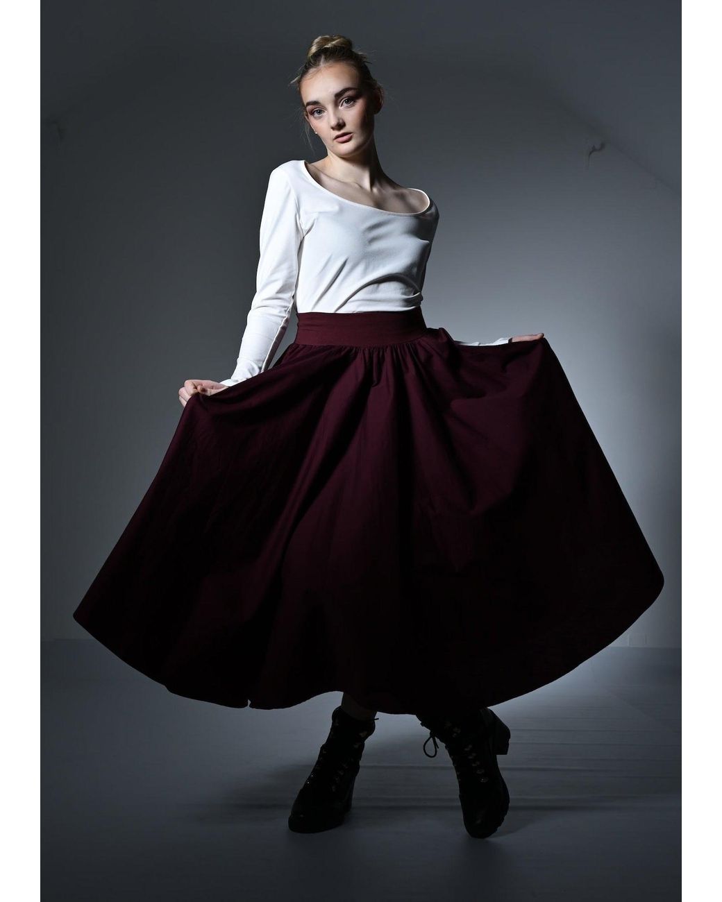 Frock Tales Purple Drury Lane Circle Skirt