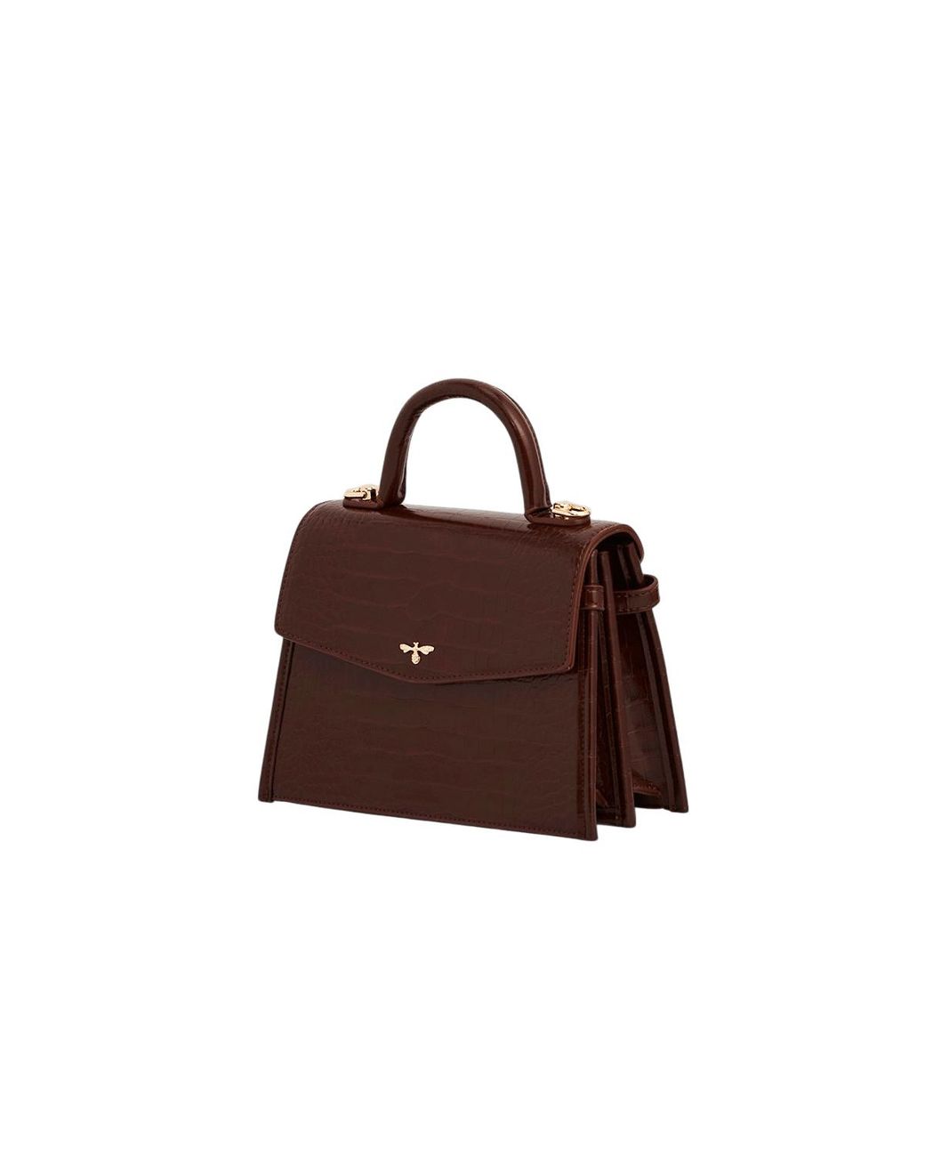 Fable England Red Eliza Small Top Handle Bag