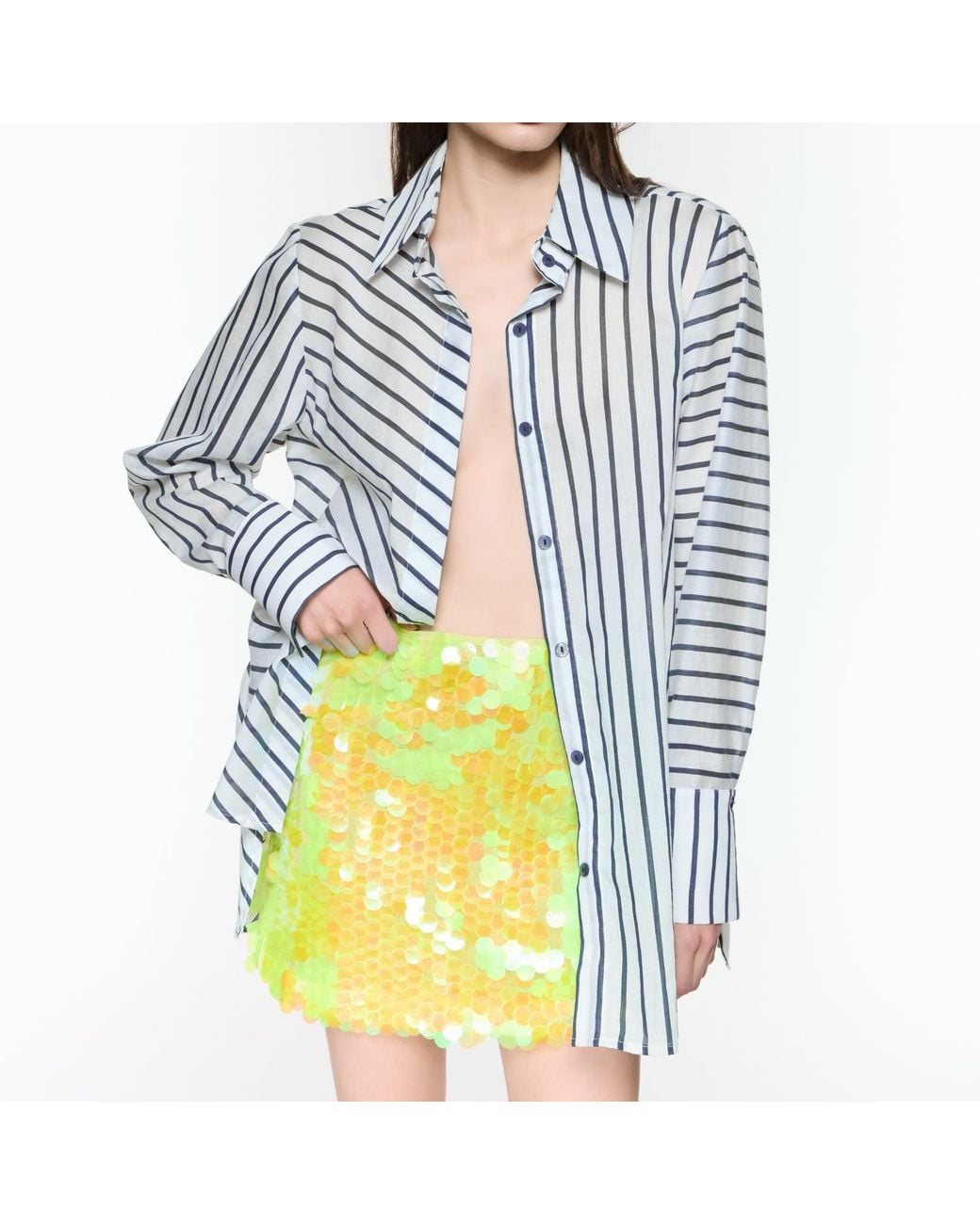 Mirimalist Blue Helix Striped Shirt