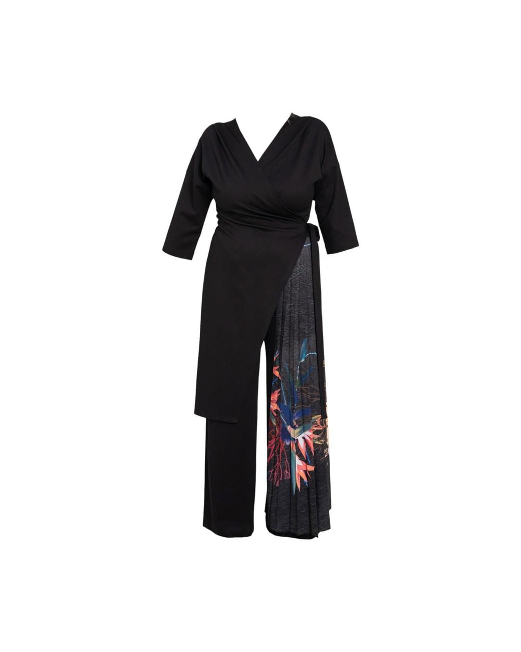 ARTISTA Black Secret Beauty Pleated Jumpsuit
