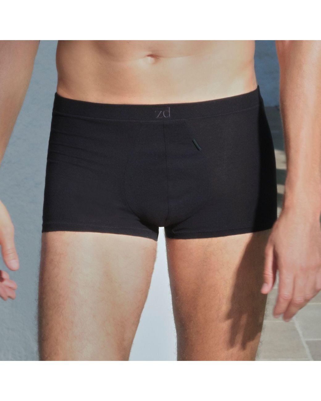 Zd - Zero Defects Black Ikaria Trunk – Premium Egyptian Cotton for men