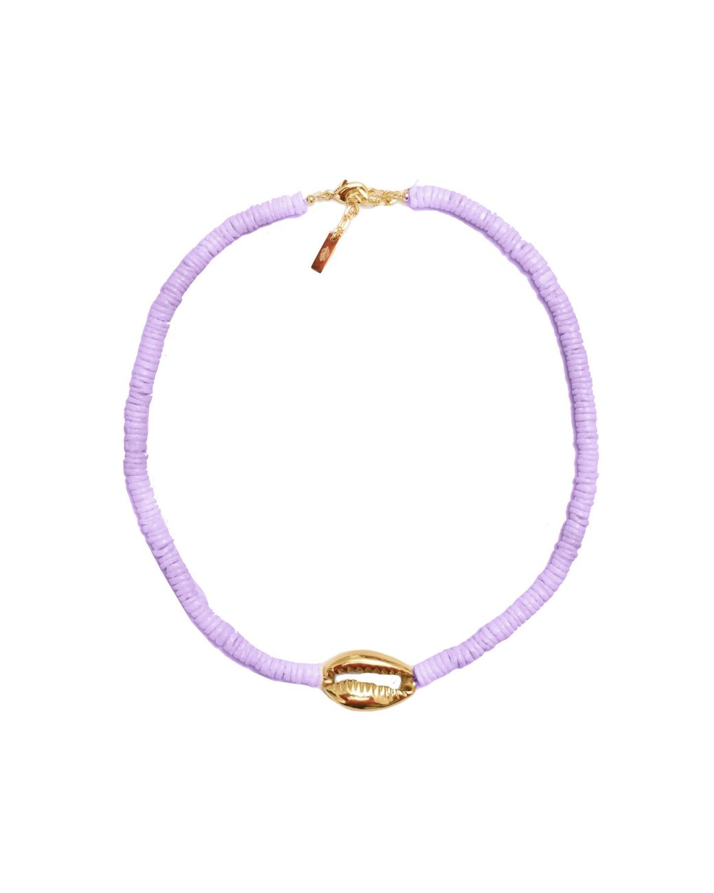 Adriana Pappas Designs Metallic Heishi Shell Necklace