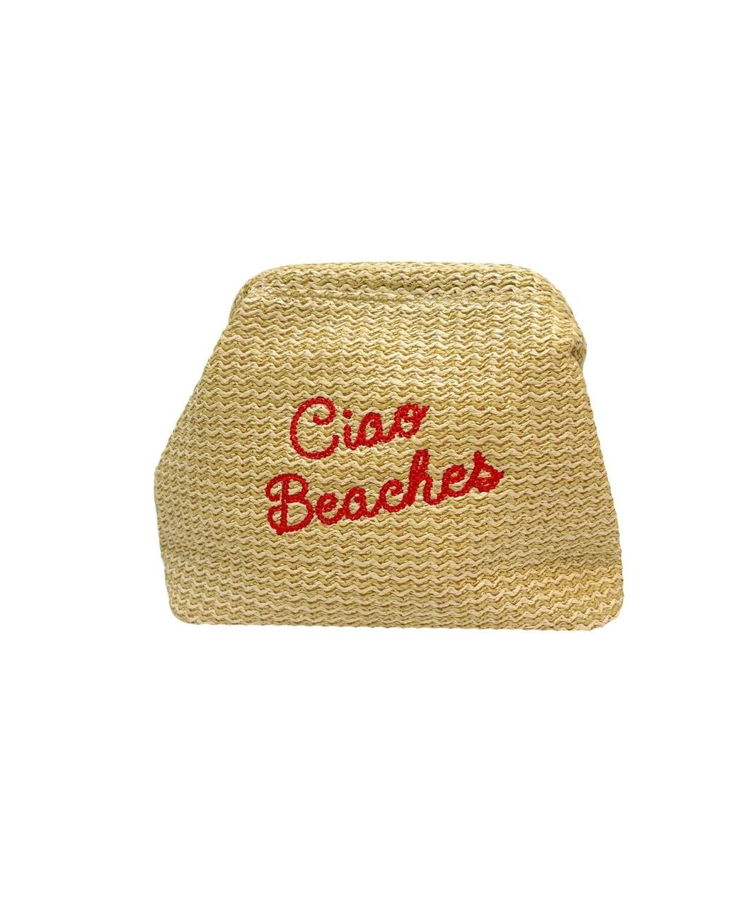 Lilly Loves Natural Neutrals Ciao Beaches Straw Beach Pouch