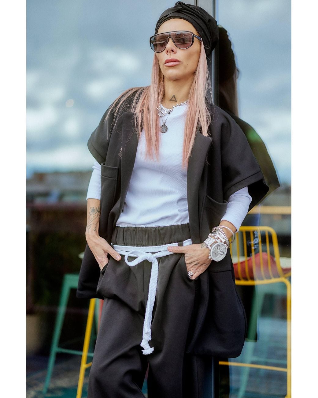 Clothes by Locker Room Black Oversized Three-Piece Set