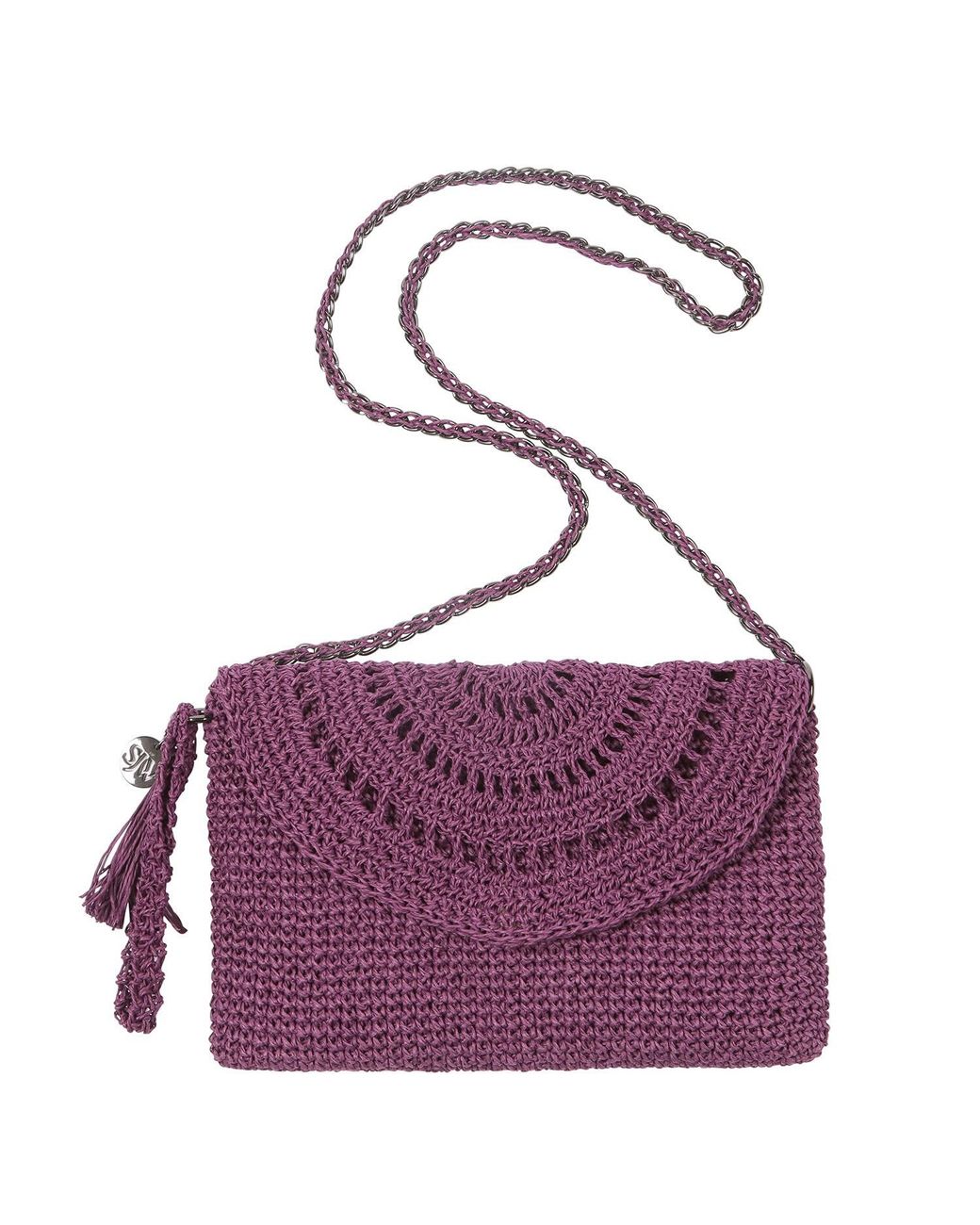 SJW BAGS LONDON Purple Grace Hand Crochet Bag
