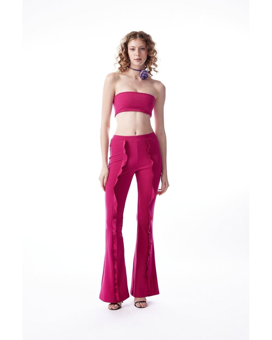 No'design Ruffled Flared Pants