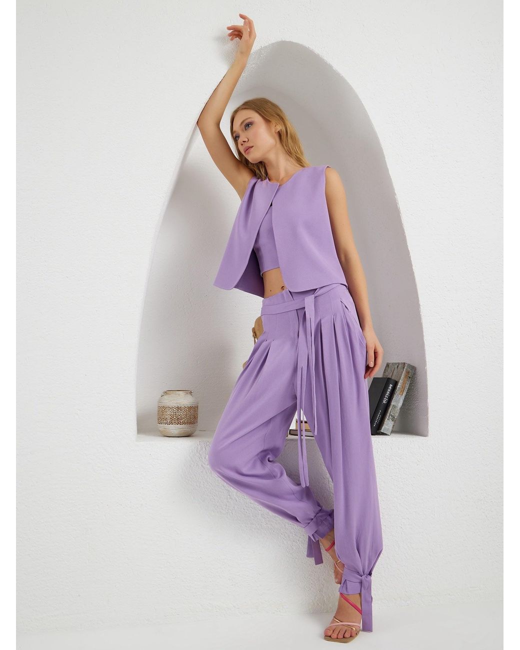 Lumina Eligma Purple The Arabesque Pants Ensemble